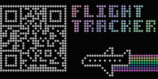 FlightTracker first boot QR code splash screen